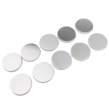 10 упаковок круглых алюминиевых косметических кремов по 30 мл, пустых.