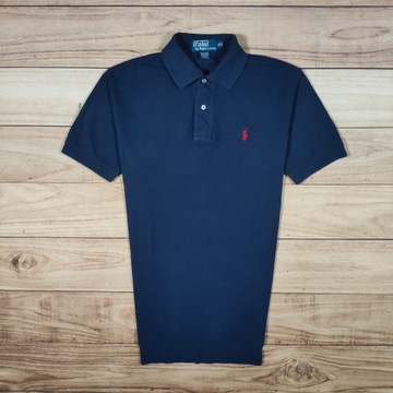 POLO RALPH LAUREN Koszulka Polo Męska Granatowa Logo r. S