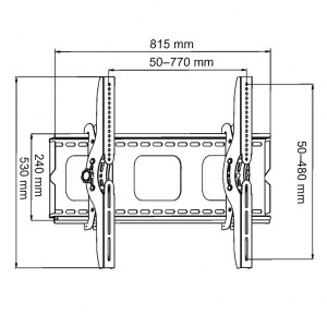 ART Uchwyt do TV LCD/LED/PLAZMA 32-100 100KG AR-08