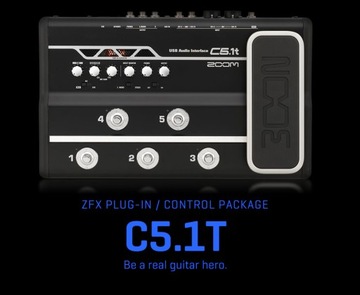 Интерфейс записи гитары Zoom C5.1t ZFX ЗАПИСЫВАЮЩИЙ ПЕРЕДАЧА