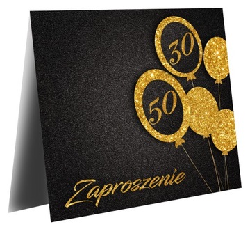 Приглашение AleCard на день рождения DOUBLE 18 30 40 50 60 65 70 80 90 100 R