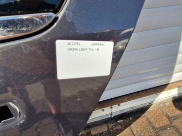 OPEL AMPERA DVEŘE LEVÝ ZADNÍ LEVÉ