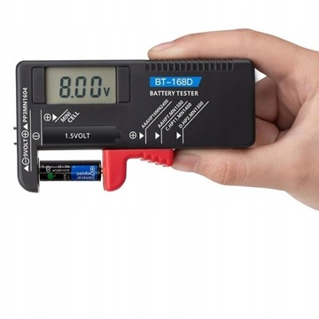 Тестер аккумуляторной батареи для батарей типа AA AAA 9 В R14.