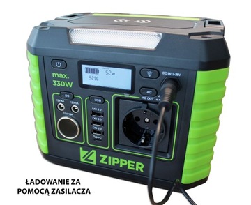 Powerbank Электростанция 330 Вт 230 В Застежка-молния со светодиодной зарядкой Генератор 288,6 Втч