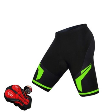 SZORTY SPODENKI ROWEROWE MĘSKIE Z WKŁADKĄ 5D XL