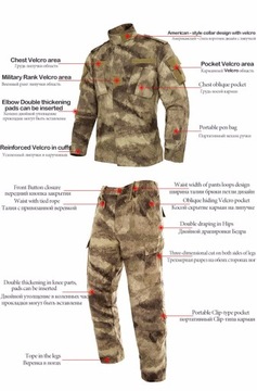 Тактическая военная форма TEXAR MULTICAM WZ10 L