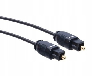 Kabel przewód optyczny Toslink 1,8 m do telewizorów soundbarów czarny
