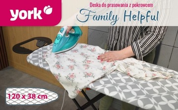 Складная и устойчивая гладильная доска с подставкой.