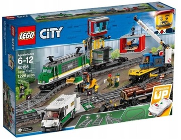 KLOCKI LEGO CITY 60198 POCIĄG TOWAROWY PREZENT NA ŚWIĘTA DLA DZIECI
