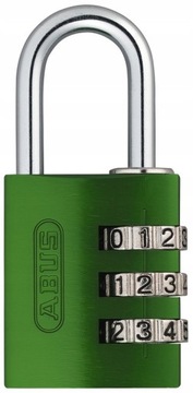 KŁÓDKA NA SIŁOWNIĘ SZAFKI KOD ABUS 30 MM ZIELONY