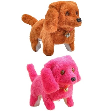 2шт мультяшные электрические мягкие игрушки для собак