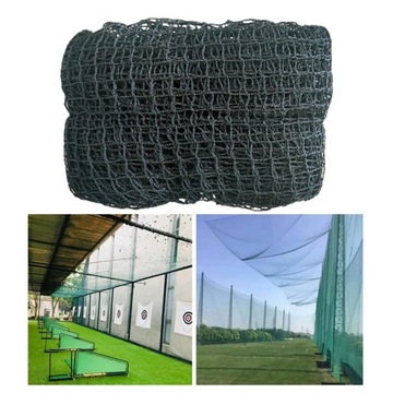 Siatka barierowa do ćwiczeń golfowych Piłka golfowa uderzająca w siatkę golfową Wysoka czarna 2M x 2M
