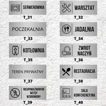 АЛЮМИНИЕВАЯ ТАРЕЛКА ДЛЯ ЧАСТНОЙ КОМНАТЫ, СЕРЕБРЯНАЯ 20X10см ПИКТОГРАММА С ИНСТРУКЦИЕЙ
