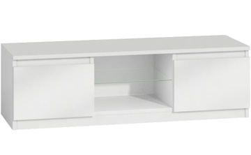 SZAFKA RTV BENDI 120CM SALON - BIEL POŁYSK