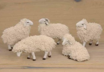 Puchate Owieczki- do 5,5cm wys./ do figur 9-10cm