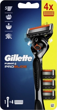 Gillette ProGlide maszynka do golenia + 4 ostrza / wkłady oryginał pudełko