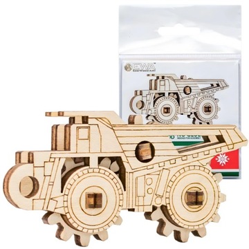EWA Drewniane Puzzle 3D Mały Belaz