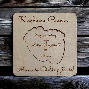 PROŚBA DO CHRZESTNYCH O BYCIE CHRZESTNYM ZAPROSZENIE NA CHRZEST