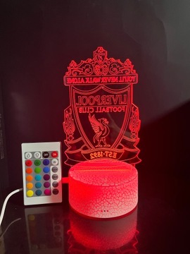 НОЧНИК ДЛЯ ДЕТЕЙ LIVERPOOL LOGO HERB LED 3D