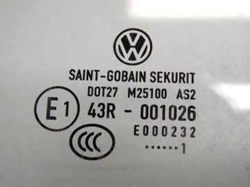 SKLO (OKNO) DVEŘE VW PASSAT CC 2011R. PRAVÁ PŘEDNÍ ORIGINÁLNÍ