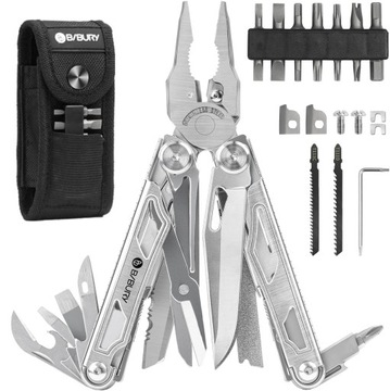 NARZĘDZIE WIELOFUNKCYJNE MULTITOOL BIBURY PRO AŻ 19 NARZEDZI + POKROWIEC