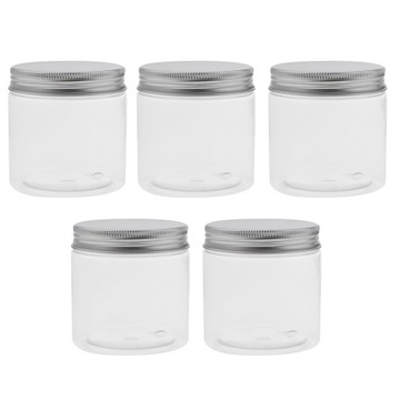 5x200ml Plastikowe pojemniki do makijażu Słoik Puste pojemniki kosmetyczne