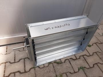 Przepustnica 400x600 (wys x szer) lamele aluminiowe pod siłownik