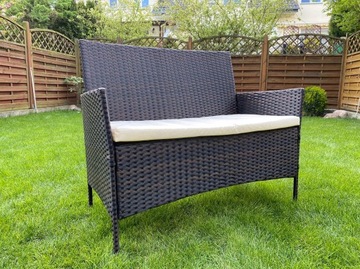 meble ogrodowe z TECHNORATTANU RATTAN ZESTAW STOL FOTELE KRZESLA DO OGRODU