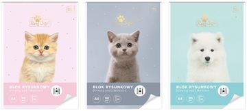 Blok rysunkowy A4 Interdruk 50k mix