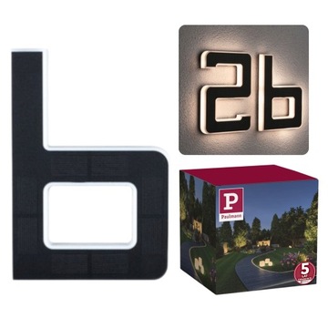 PODŚWIETLANY NUMER DOMU Oprawa Elewacyjna Z Czujnikiem Akumulator PL94651