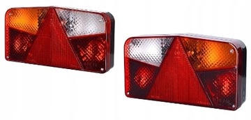 LAMPA TYLNA ZESPOLONA ŻARÓWKI PRZYCZEPKA TRÓJKĄT