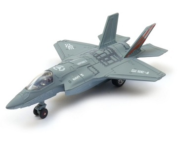 Samolot model metalowy F35 amerykański myśliwiec F-35 światło dźwięk 21cm