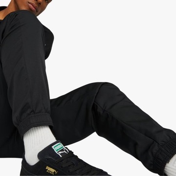 Мужские спортивные штаны Puma, черные, дышащие, тренировочные, на шнурке, XL