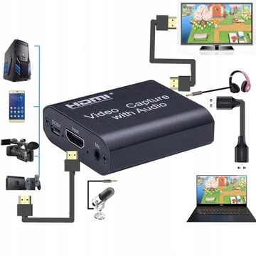 HDMI Grabber USB 3.0 ПК ВИДЕОКОРДЕР HDCP OBS