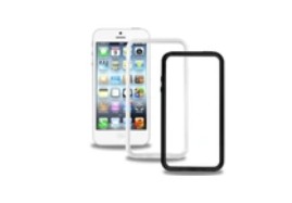 Etui do Apple iPhone 5 bezbarwny, czarny Modelabs