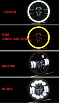 ФАРА ГАЛОГЕННАЯ ЛАМПА 7 ДЮЙМОВ МОТОЦИКЛА СВЕТОДИОДНАЯ ВСТАВКА