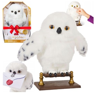 HARRY POTTER INTERAKTYWNA SOWA HEDWIGA Z LISTEM WIZARDING WORLD MASKOTKA
