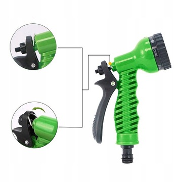 ВЫДВИЖНОЙ САДОВЫЙ ШЛАНГ 30М МОЩНЫЙ ПИСТОЛЕТ 7 РЕЖИМОВ