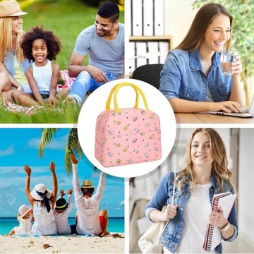 ИЗОЛИРОВАННАЯ ТЕРМОСУМКА ДЛЯ ЗАВТРАКА ДЛЯ ЕДЫ ПИКНИКА ПЛЯЖНОГО ЛАНЧ-БОКСА