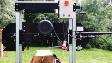 Trak tartak piła taśmowa taśmowy elektryczny 7,5kW 790mm osłona taśmy drewn