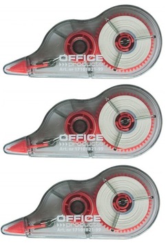 ОФИСНЫЕ ТОВАРЫ КОРРЕКЦИОННАЯ ЛЕНТА, МЫШЬ, 5MMX8M, НАБОР ИЗ 3 ШТ.