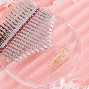 KALIMBA Акриловый инструмент Портативное фортепиано с 17 клавишами и футляром