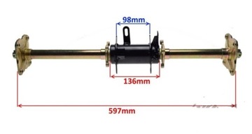 Задняя ось для Quad 125 110 оси оси задние квадратные квадроциклы ATV 110 125 Полная задняя ось