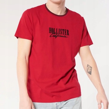 Koszulka Hollister T-shirt EMBROIDERED LOGO TEE L