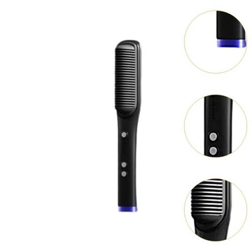 Щетка для салонного выпрямления волос Многофункциональный мини-выпрямитель, черный