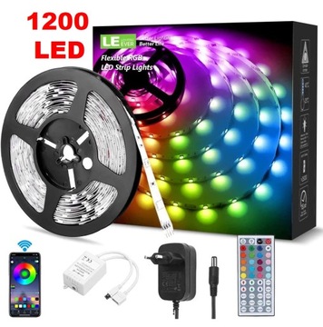 TAŚMA LED KOLOROWA WODOODPORNA 20M RGB 1200LED
