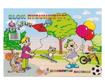 Блокнот для рисования цветной А4 16 листов 80г/м Protos