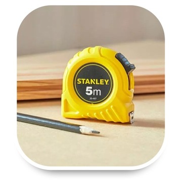 МЕРА ПРОКАТА МЕТАЛЛА STANLEY 5М 19ММ ЖЕЛТАЯ ДЛЯ РАБОТЫ