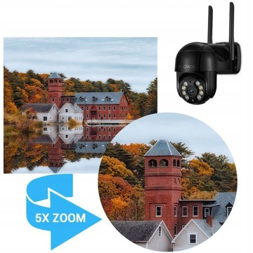 НАРУЖНАЯ IP-КАМЕРА С ЗУМОМ и PTOT, 8 МП, ЧЕРНАЯ