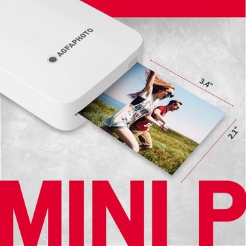 ZINK AGFAPHOTO Mini Bluetooth мгновенный фотопринтер для телефона